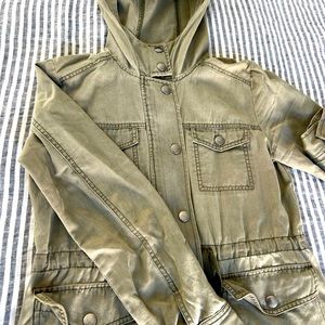 BP size small army green jacket with hood from Nordstrom